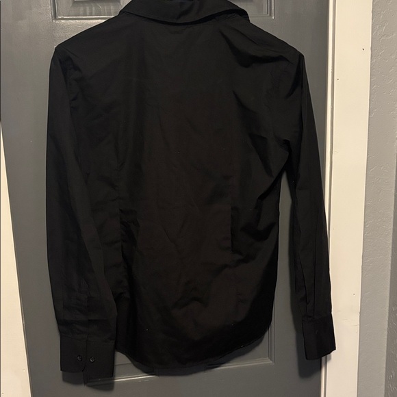 Harriton Black Button-Up Shirt - Picture 3 of 3